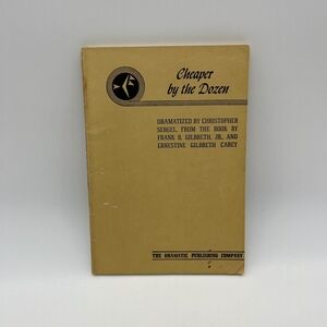 Cheaper‎ by the Dozen Play Script Dramatic Publishing Comedy Three Acts